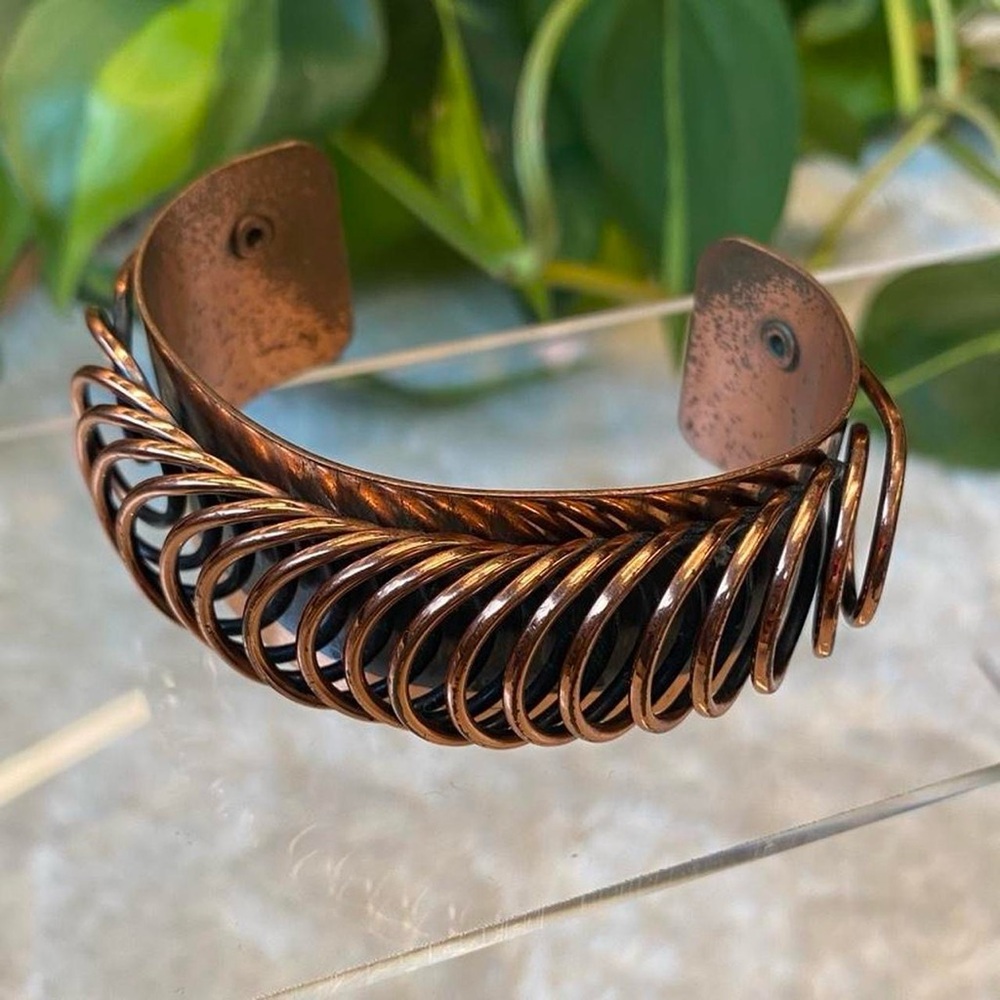 Vintage 60s Copper Cuff Bracelet